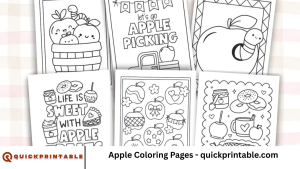 Apple Coloring Pages - quickprintable.com