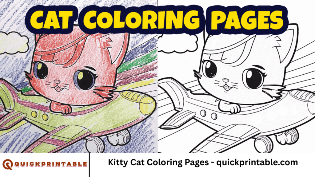 Kitty Cat Coloring Pages - quickprintable.com