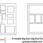 Printable Big Start Big End Comic Page - quickprintable.com